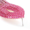Pattern gradient color rhinestone earings