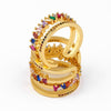 Double layer split ring