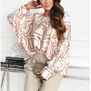 Printed women bat sleeve trendy blouse