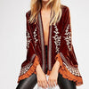 Fashion pagoda sleeve ruffled sleeve cardigan