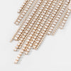 Shining rhinestone fringe earings