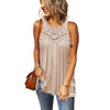 Sleeveless lace hollow vest
