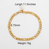 Golden chain anklet with bead