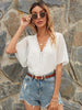 Sweet deep v neck chiffon shirt