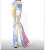 Colorful printed high waist pants