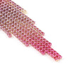 Pattern gradient color rhinestone earings