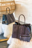 Leopard Striped Neoprene Tote