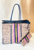 Leopard Striped Neoprene Tote