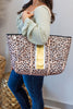 Leopard Striped Neoprene Tote
