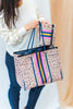 Leopard Striped Neoprene Tote