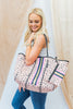 Leopard Striped Neoprene Tote