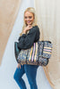 Leopard Striped Neoprene Tote