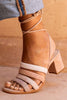Lace Up Chunky Heel Sandals