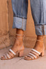 Lace Up Chunky Heel Sandals