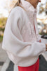 Snap Closure Zipper Pockets Fleece Jackets