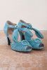 Ruched Peep Toe Boe Tie High Heel