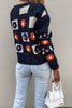 Square Crochet Crop Button Cardigan