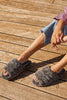 Fuzzy Platform Sandals