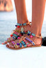 Pom-Pom Lollipop Colorful Flat Sandals