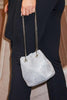 Diamante Detail Chain Bucket Bag