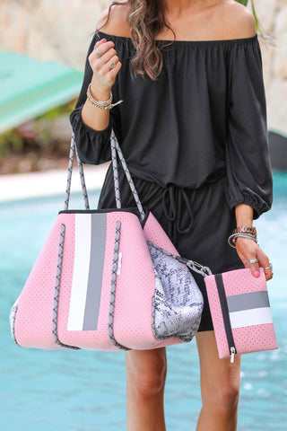Neoprene Tote and Wristlet